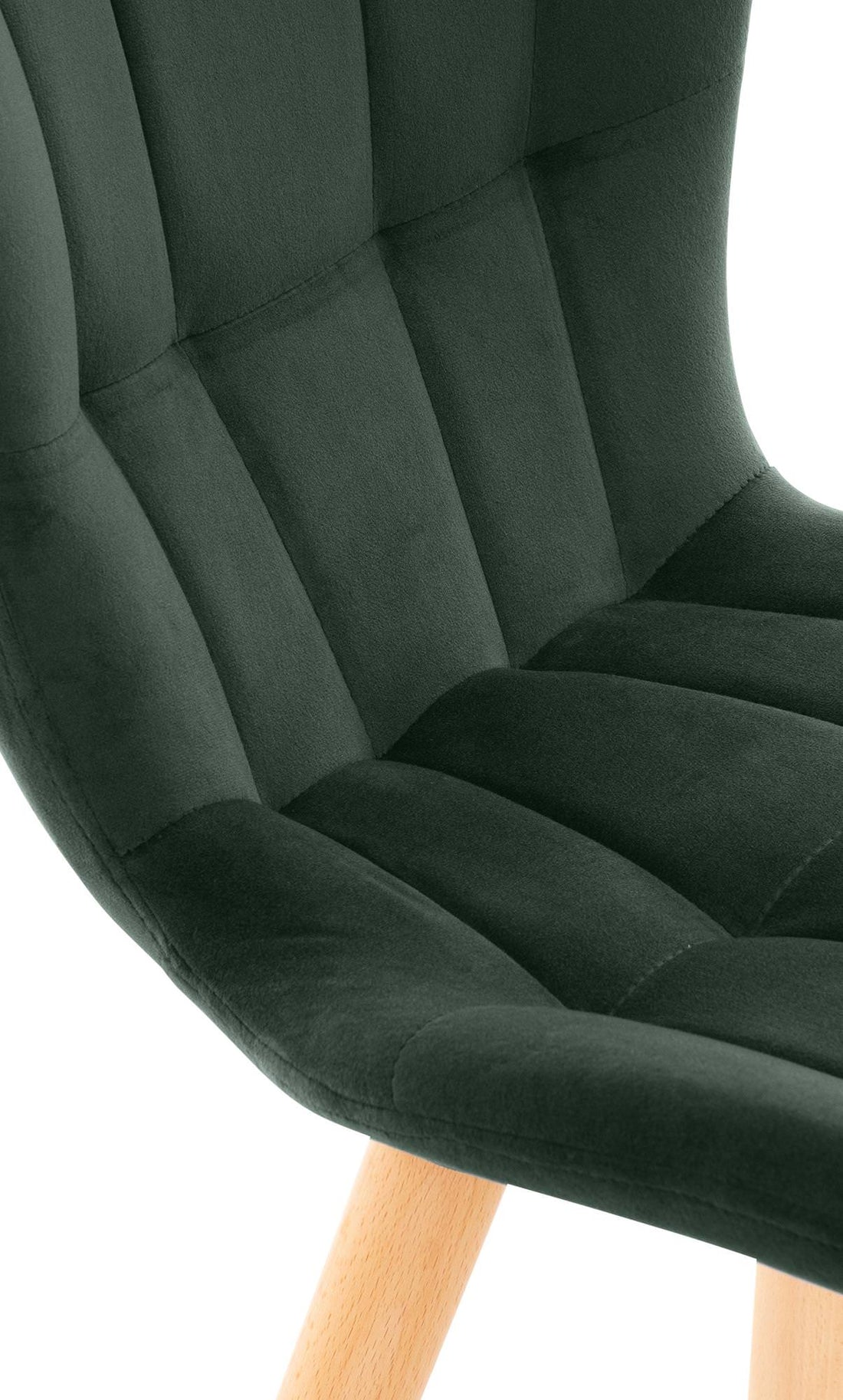 2-delige set Eetkamerstoelen - Stoelenset - Comfortabel, Fluweel/Fabric Cocktail Kleur groen