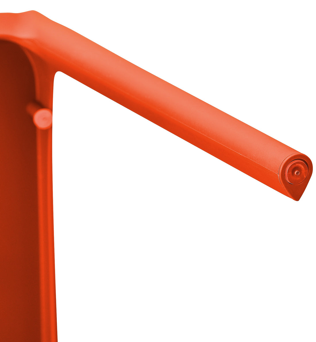 Set van 2 Stapelbare Tuinstoelen - Weerbestendige Kunststof - Voor Binnen en Buiten Kleur oranje