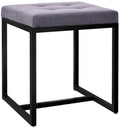Zitpoef - Kruk - Hoog draagvermogen, Industrieel Design Kleur donkergrijs Materiaal Stof