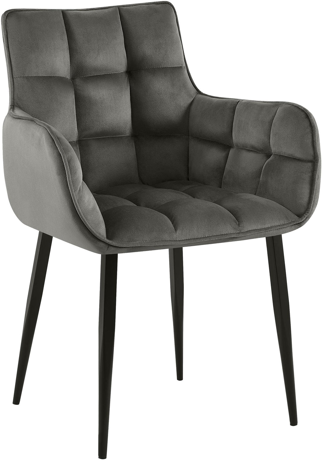 Eetkamerstoel Fluweelbekleding - Keukenstoel - Hoog Zitcomfort, Modern Design Kleur crème