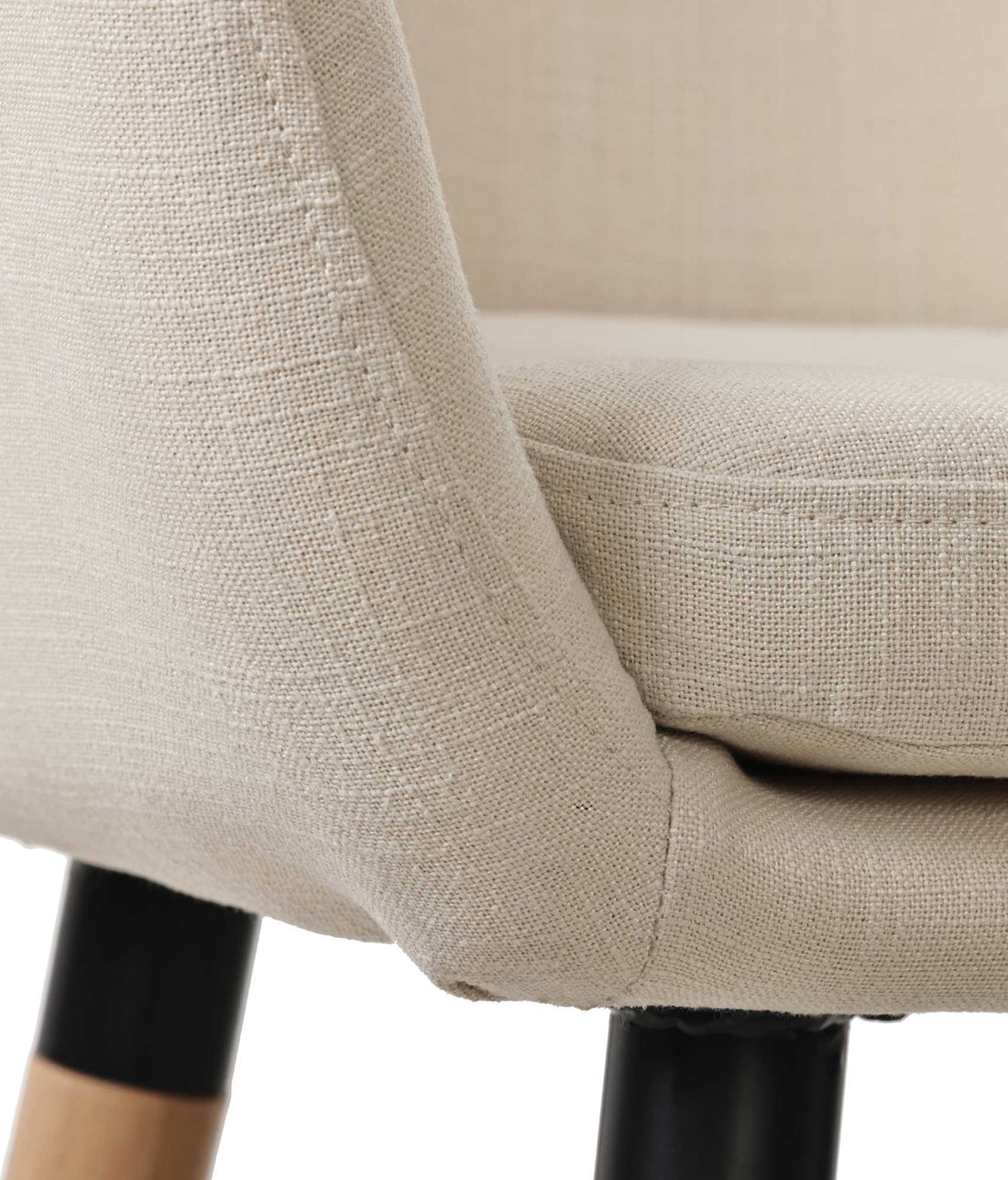 Set van 2 Barkrukken - Comfortabele Fauteuils - Eenvoudig te Reinigen, Beukenhout Frame Kleur beige