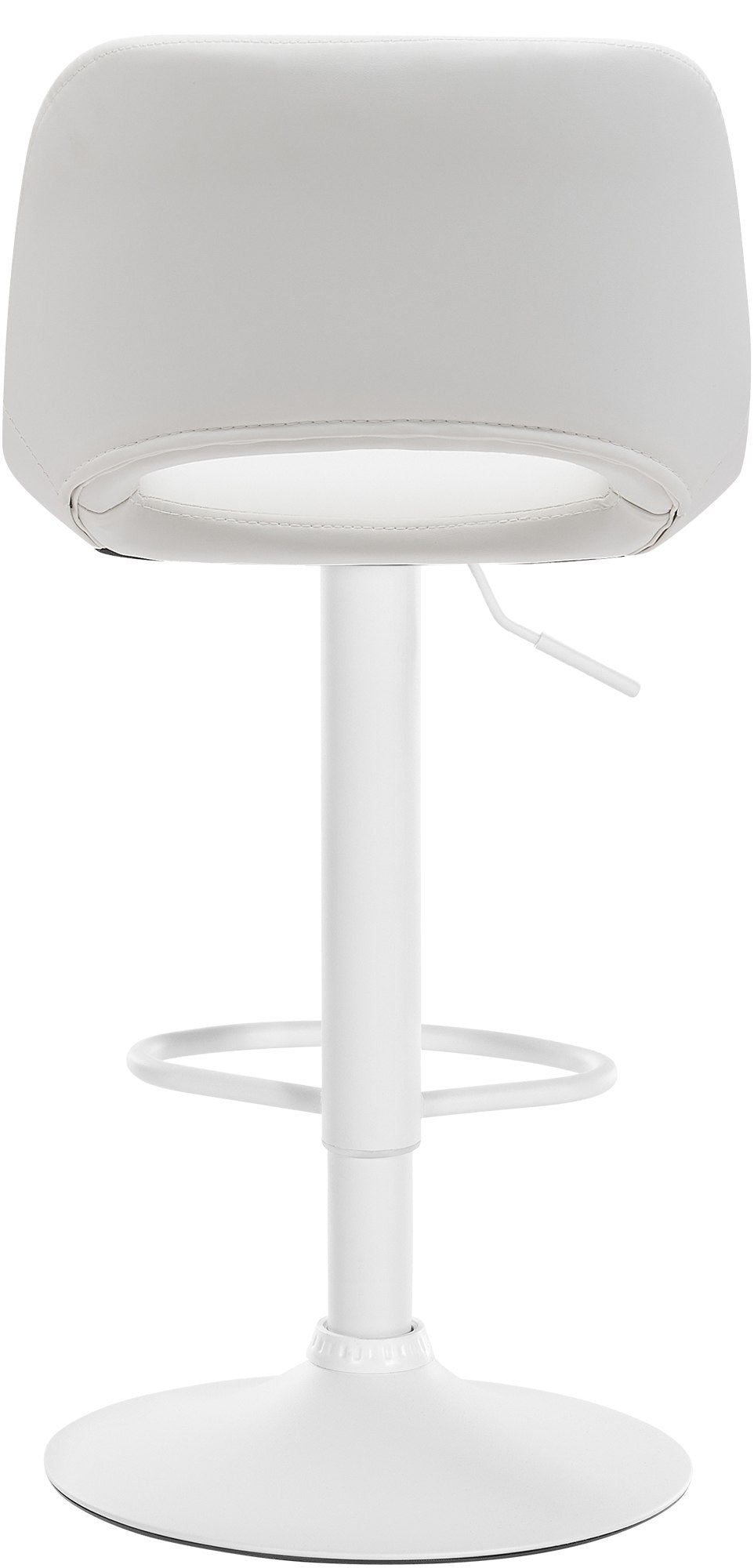 Set van 2 Barkrukken - Stoelen - Comfort en Stijl met Kunstleer Kleur wit