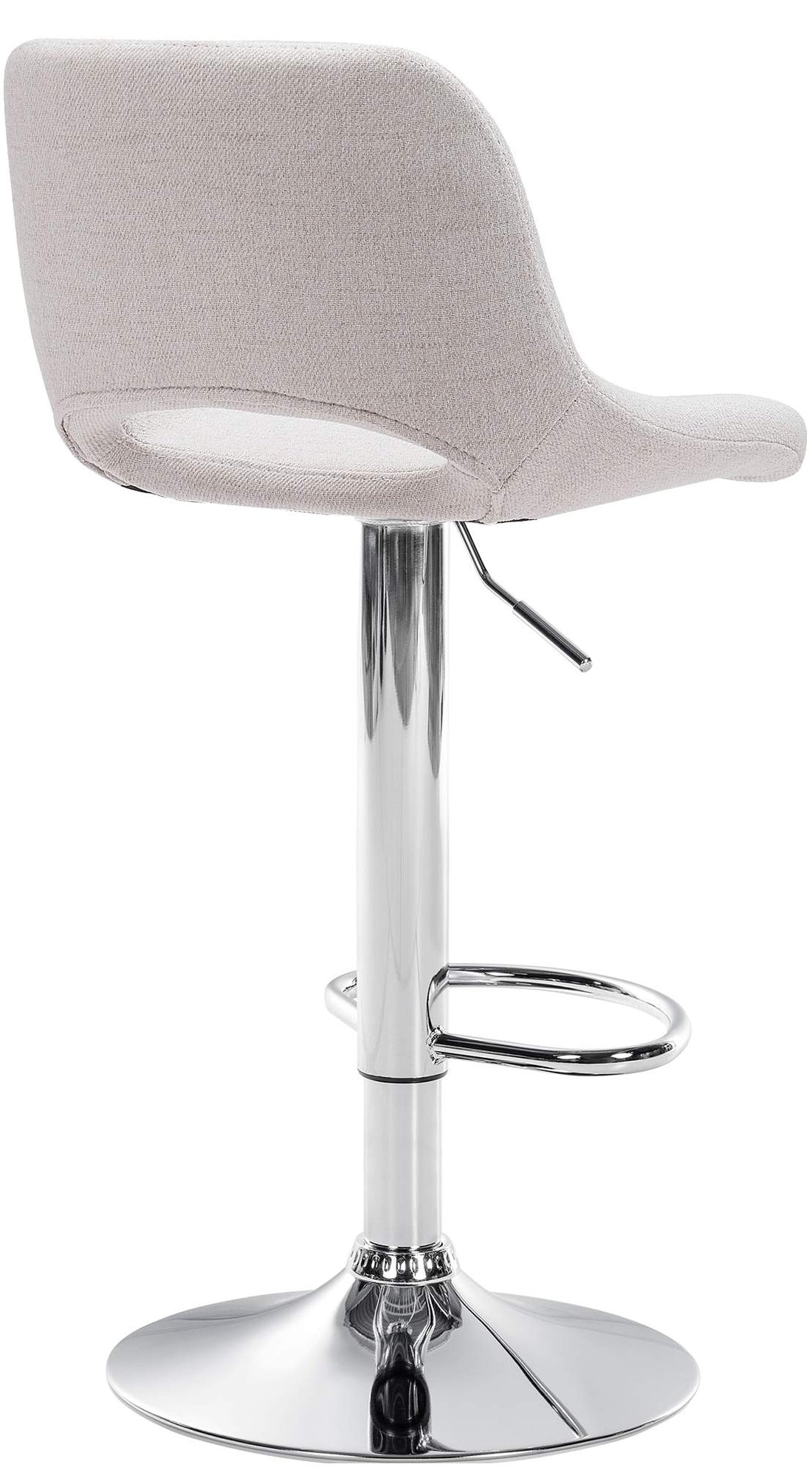 2-delige set Luxe Barkrukken - Bistrostoelen - Comfortabele Hoogteverstelling Kleur crème