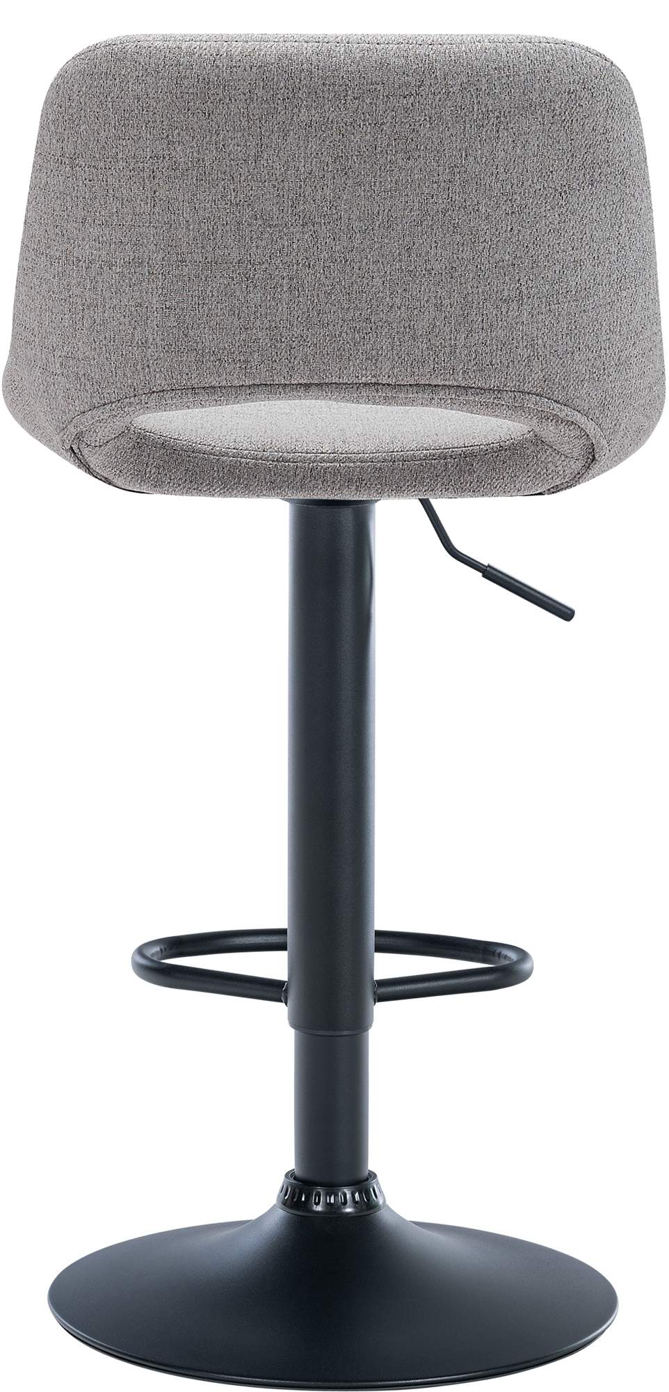 2-delige set Stijlvolle Barkrukken - Eetstoelen - Verstelbaar & Draaibaar 360° Comfort Kleur lichtgrijs