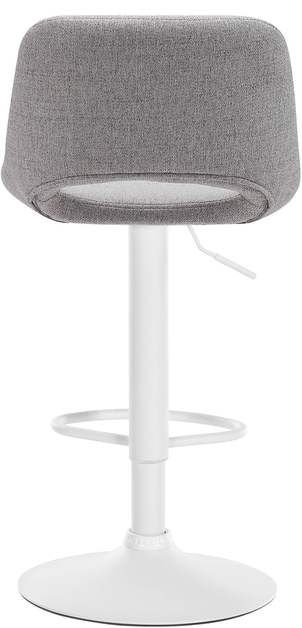Set van 2 Luxe Barkrukken - Moderne Stijl - Verstelbaar en Draaibaar Kleur lichtgrijs
