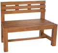 Stijlvolle Teak Tuinbank - Houten Zitbank - Duurzaam Weerbestendig Design Kleur teak Maat