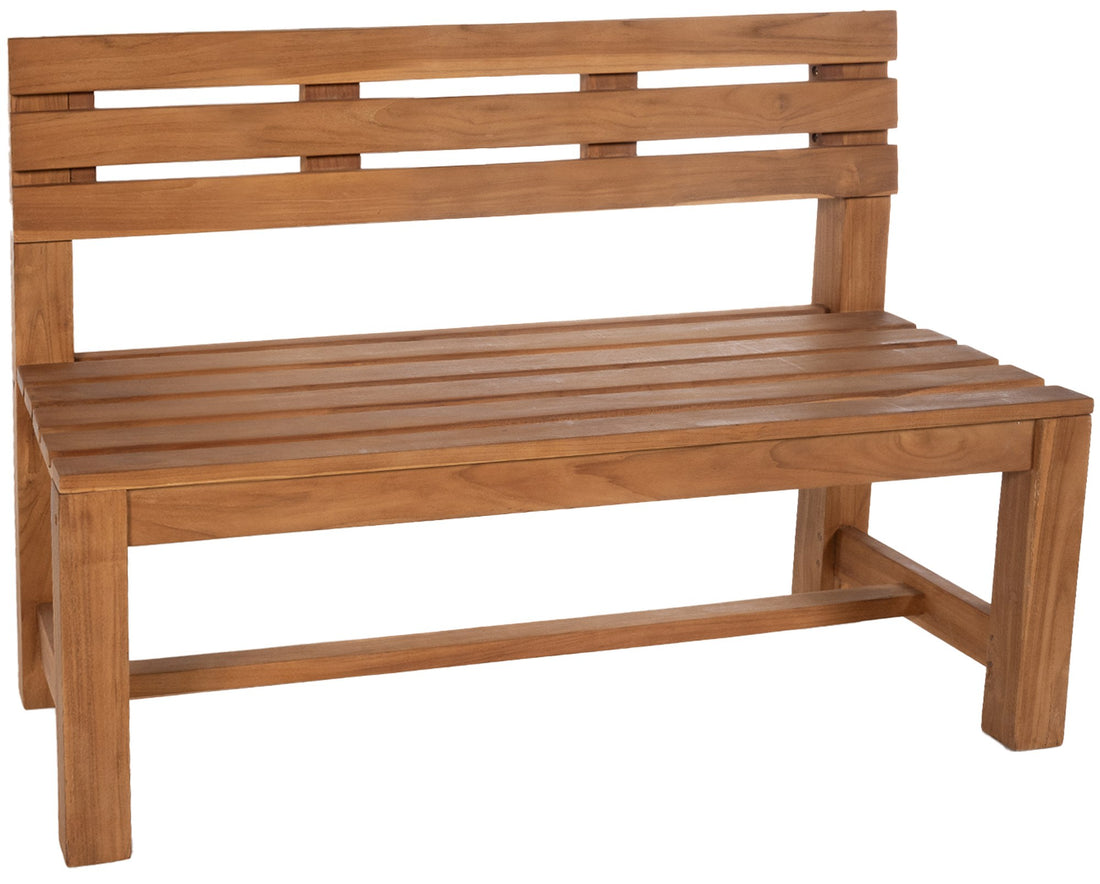 Stijlvolle Teak Tuinbank - Houten Zitbank - Duurzaam Weerbestendig Design Kleur teak Maat