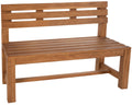 Stijlvolle Teak Tuinbank - Houten Zitbank - Duurzaam Weerbestendig Design Kleur teak Maat