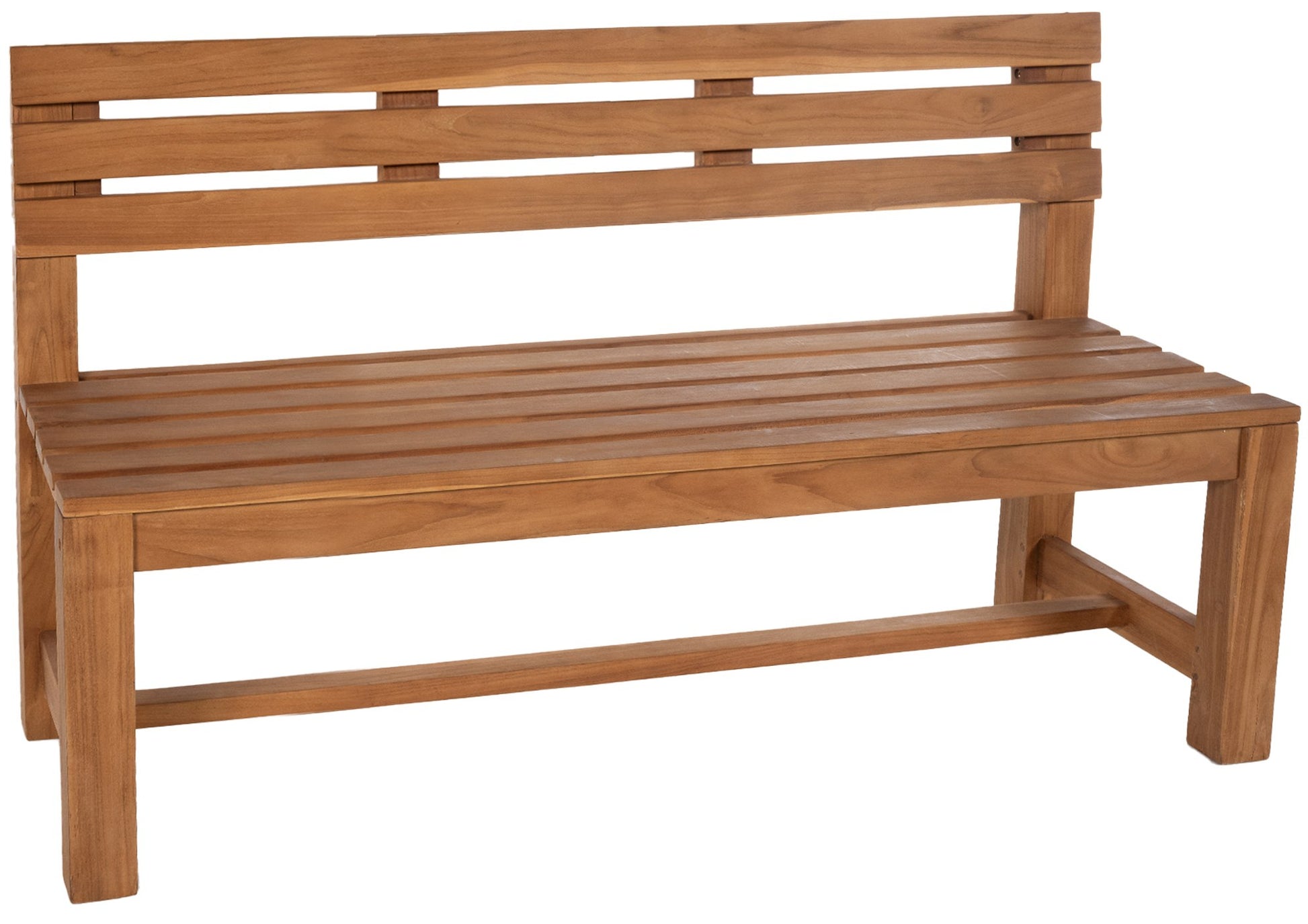 Stijlvolle Teak Tuinbank - Houten Zitbank - Duurzaam Weerbestendig Design Kleur teak Maat