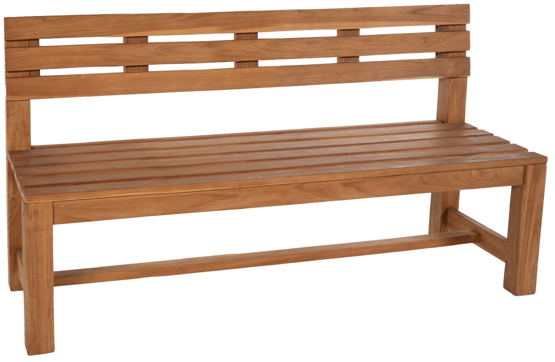 Stijlvolle Teak Tuinbank - Houten Zitbank - Duurzaam Weerbestendig Design Kleur teak Maat