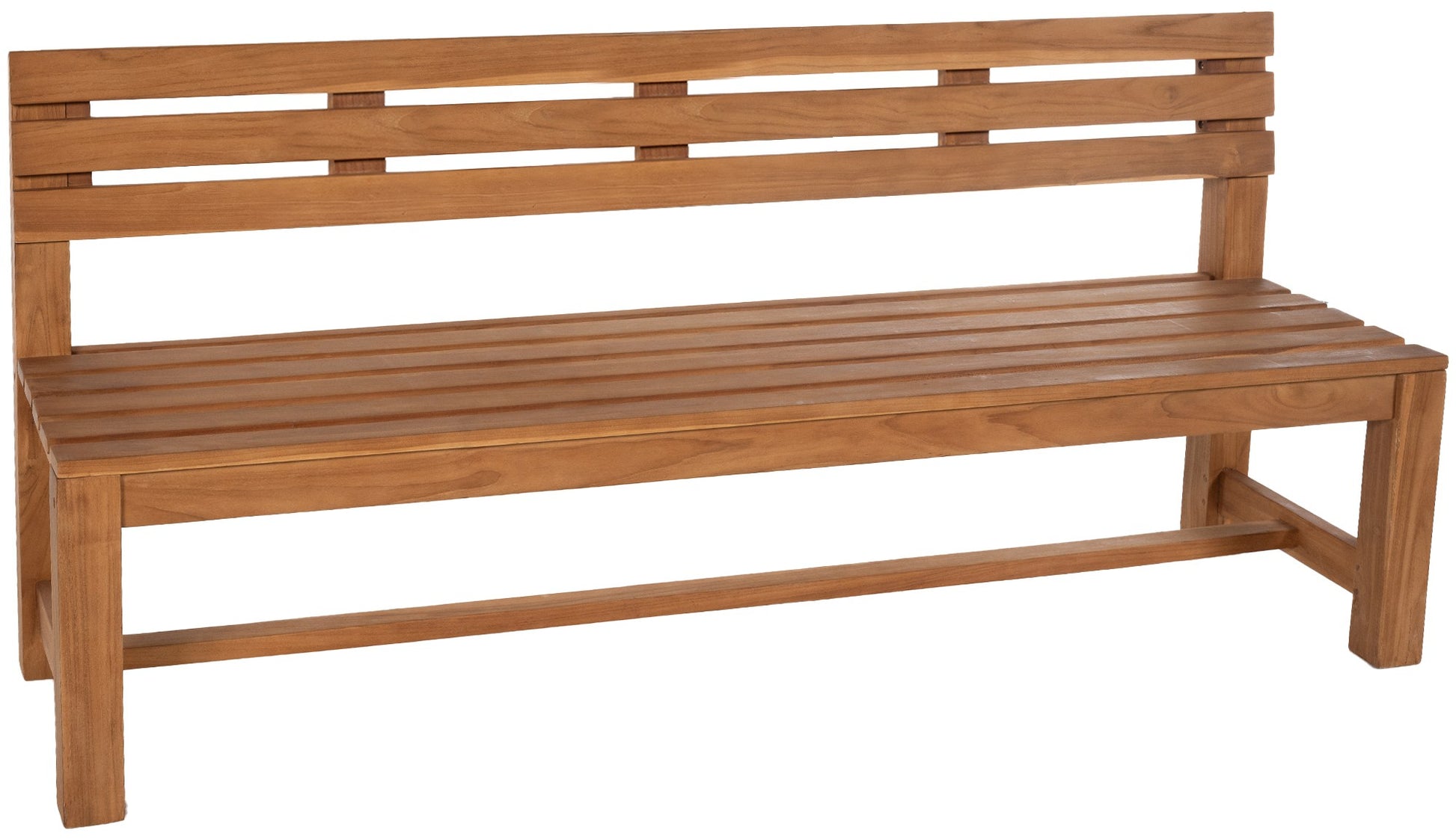 Stijlvolle Teak Tuinbank - Houten Zitbank - Duurzaam Weerbestendig Design Kleur teak Maat