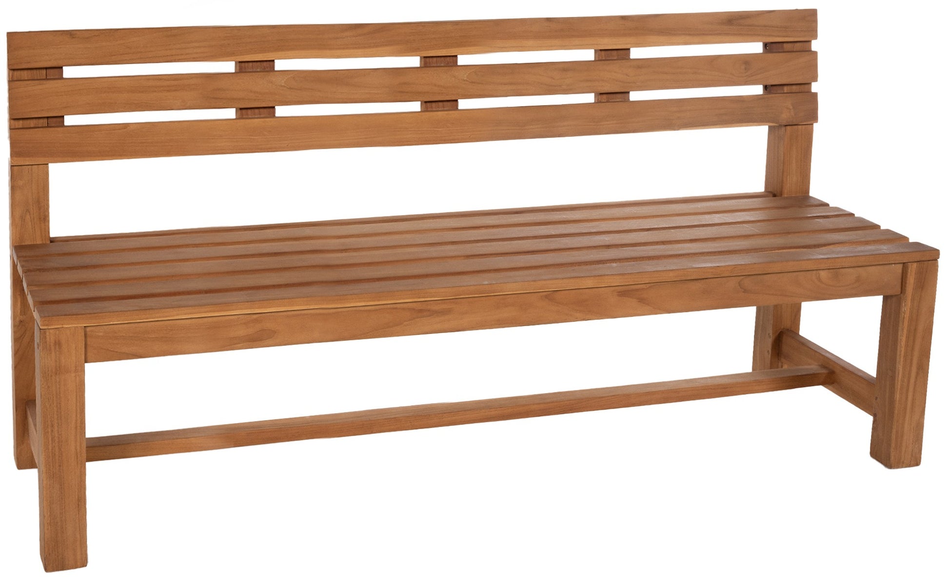 Stijlvolle Teak Tuinbank - Houten Zitbank - Duurzaam Weerbestendig Design Kleur teak Maat