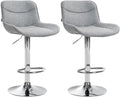 Set van 2 Moderne Barkrukken - Stijlvolle Krukken - Ergonomisch Comfort Kleur grijs