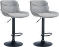 Set van 2 Draaibare Barkrukken - Verstelbare Stoelen - Ultiem Comfort Kleur grijs