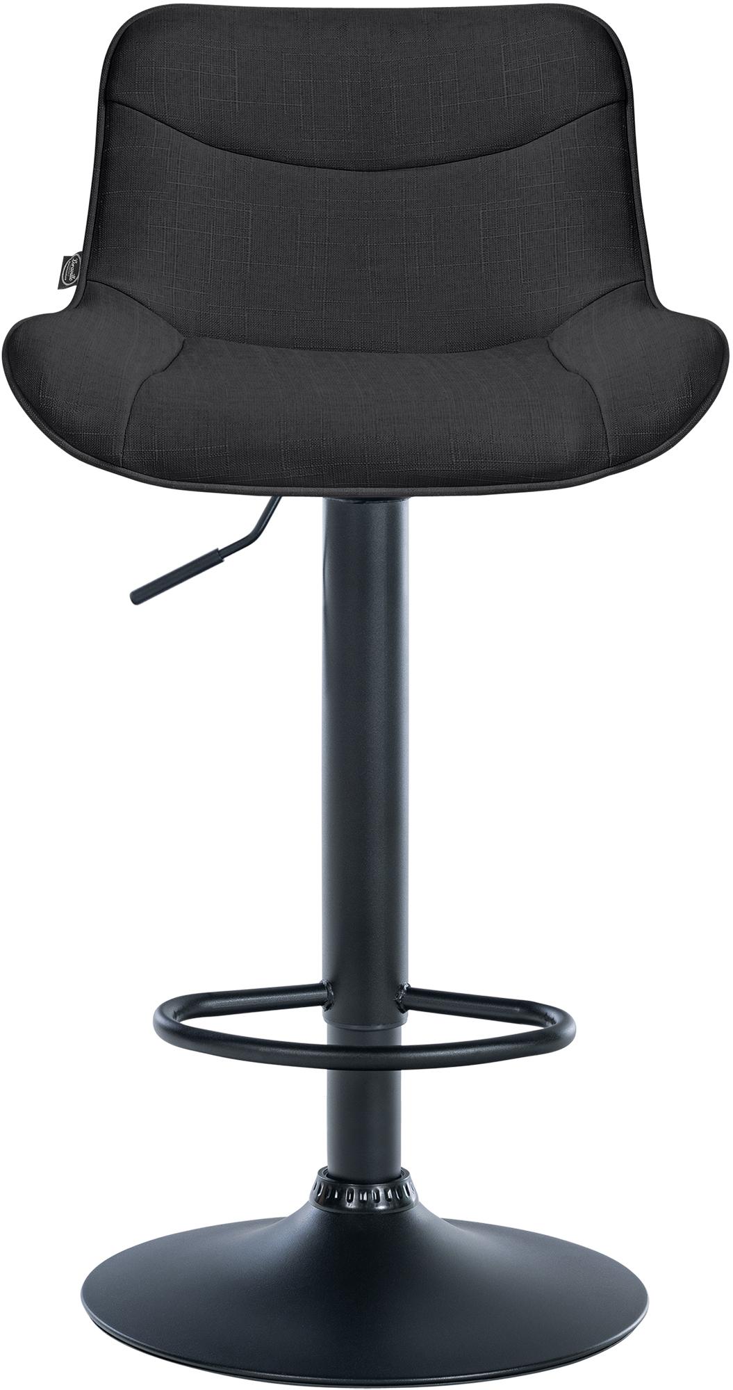 2-delige set Verstelbare Barkrukken - Stoelen - Ergonomisch Comfort Kleur zwart