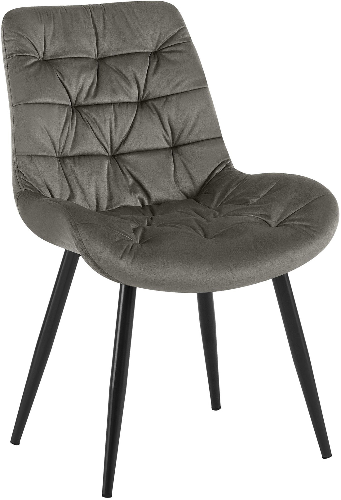 Eetkamerstoel, Fluwelen Fauteuil, Hoog Zitcomfort - Tijdloze Uitstraling Kleur donkerblauw