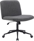 Bureaustoel - Ergonomische Draaistoel - Hoogte Verstelbaar & 360 Graden Draaiend Kleur donkergrijs Materiaal Stof