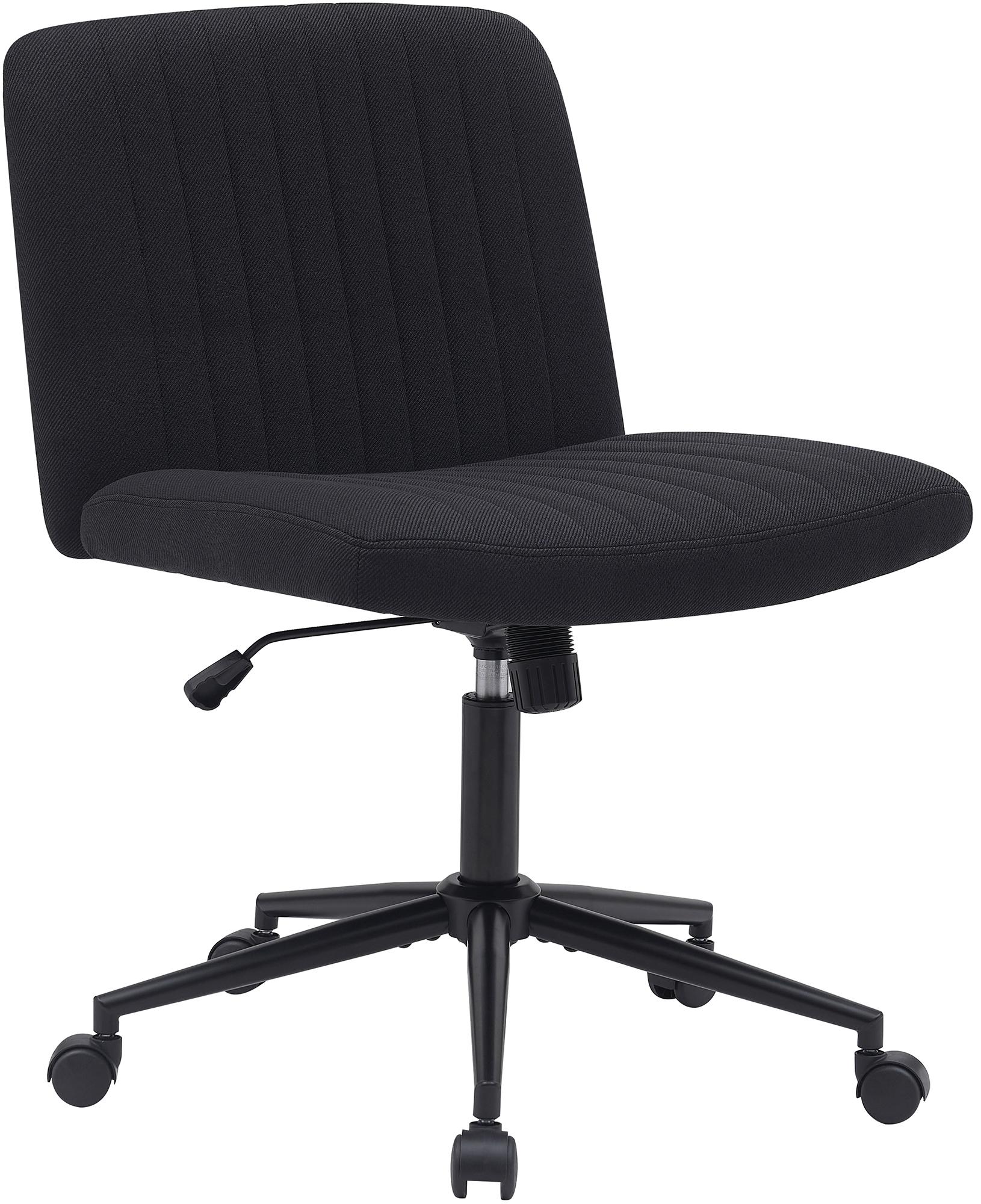 Bureaustoel - Ergonomische Draaistoel - Hoogte Verstelbaar & 360 Graden Draaiend Kleur zwart Materiaal Stof