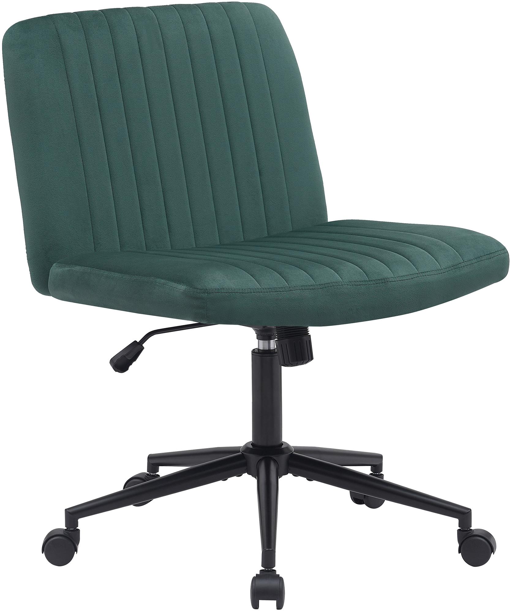 Bureaustoel - Ergonomische Draaistoel - Hoogte Verstelbaar & 360 Graden Draaiend Kleur groen Materiaal zacht