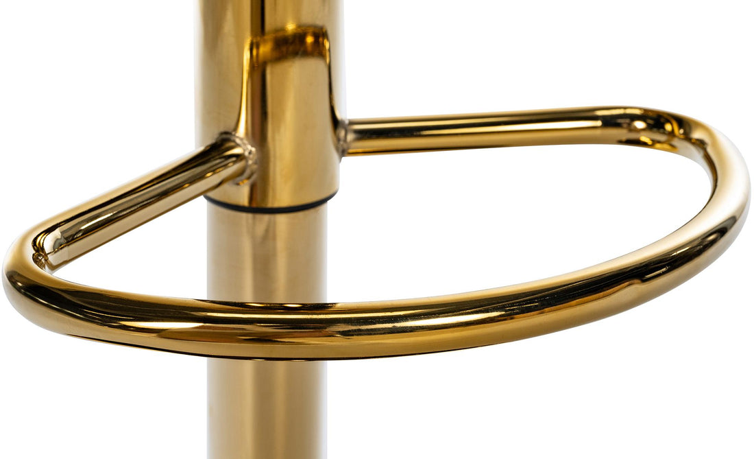 Barkruk Goud - Barstoel - Hoog zitcomfort, Stoffen Bekleding, Traploos Verstelbaar Kleur donkergrijs