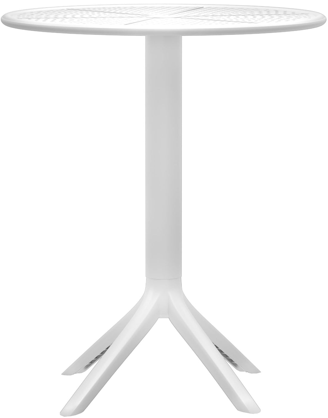 Ronde Tafel 60 cm - Terras Tafel - Weerbestendig Polypropyleen Kleur zwart