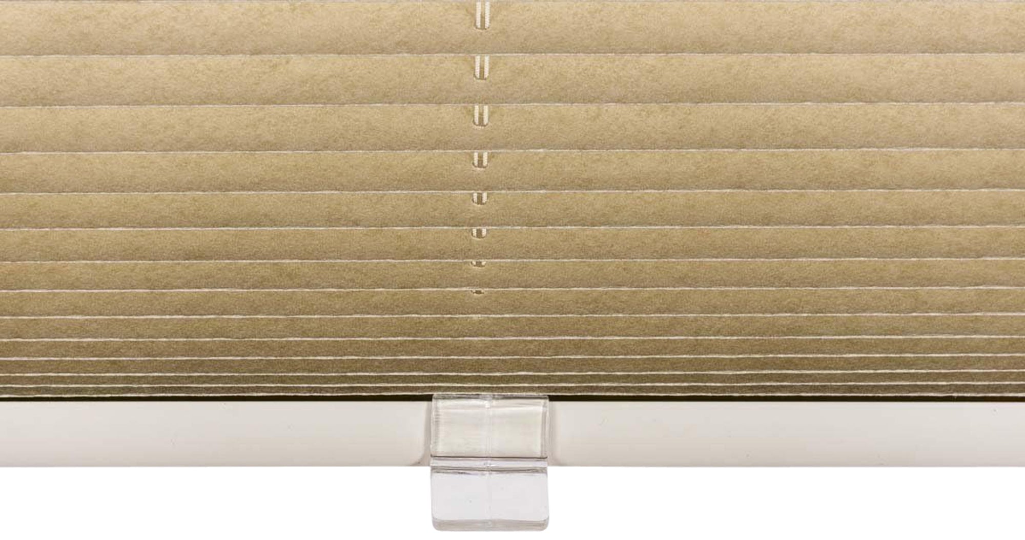 Plisségordijn - Vouwgordijn - Eenvoudige Klemmontage voor Privacy, 100% Polyester Kleur crème Maat