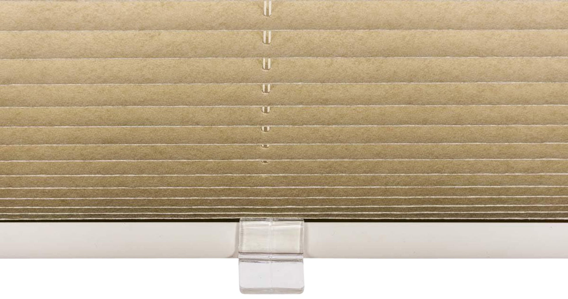 Plisségordijn - Vouwgordijn - Eenvoudige Klemmontage voor Privacy, 100% Polyester Kleur crème Maat