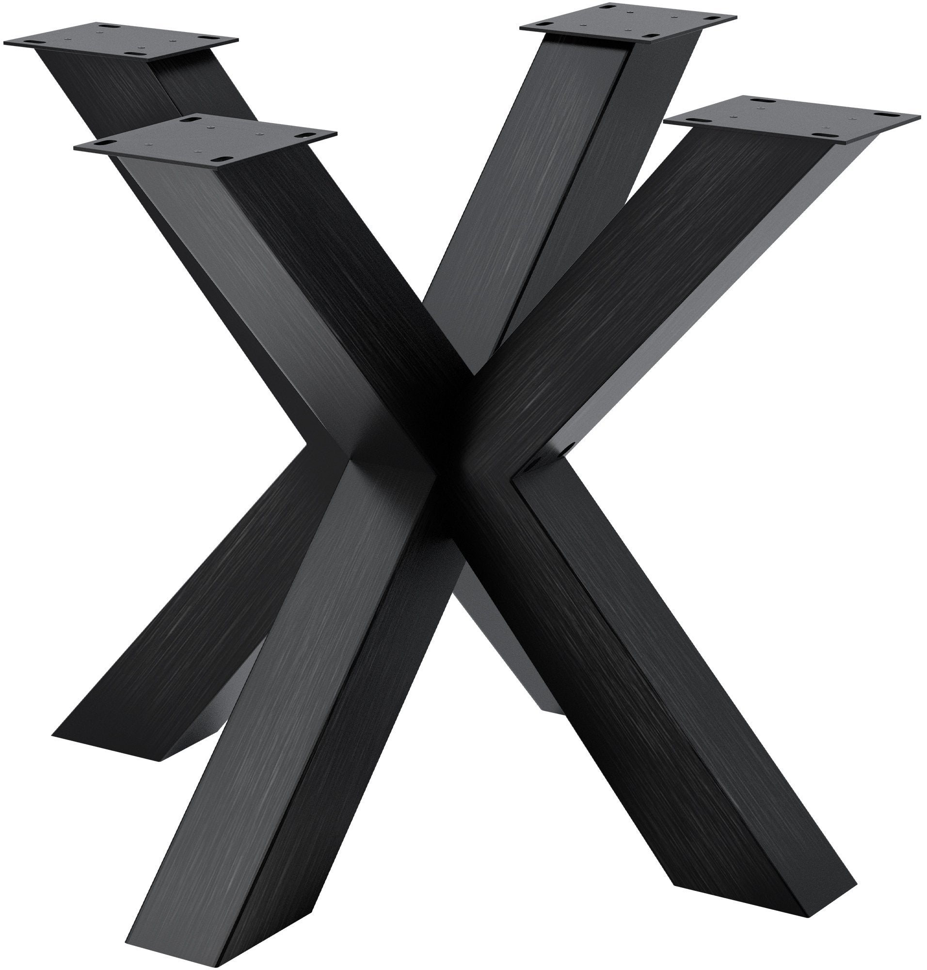 Industriële tafelpoten zwart – Stervormig tafelonderstel, stevig & max 300 kg draagkracht Kleur industrieel zwart