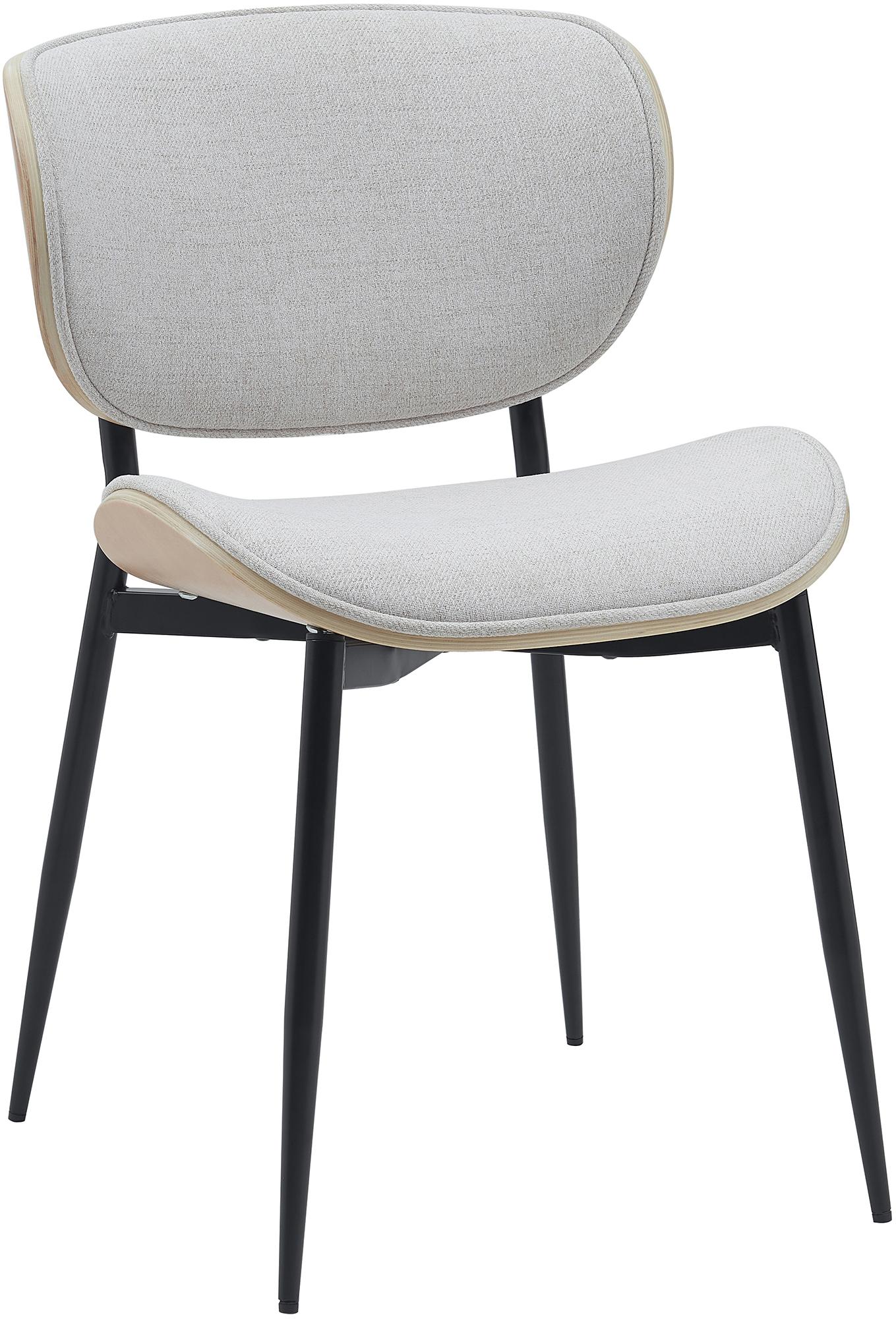 Elegante Eetkamerstoel - Zitstoel - Hoog zitcomfort, Onderhoudsvriendelijk Kleur natuur/creme Materiaal Stof