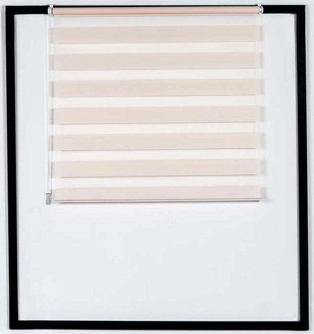 Dubbelrolgordijn, Zebra - Duo-rolgordijnen, Eenvoudige Klemmontage, Verschillende Kleuren&Maten Kleur wit Maat