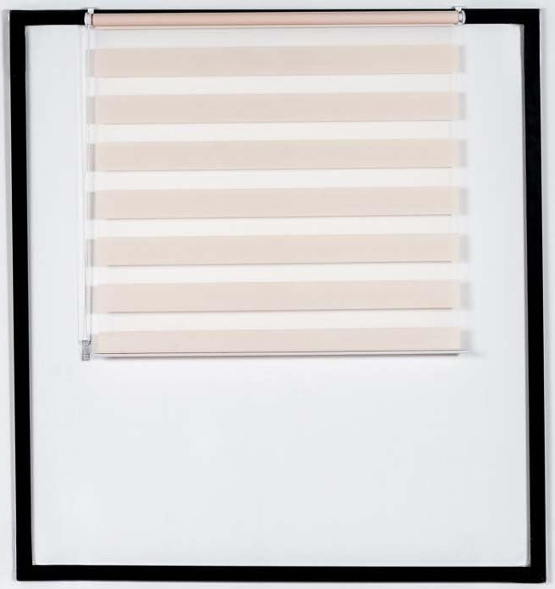 Dubbelrolgordijn, Zebra - Duo-rolgordijnen, Eenvoudige Klemmontage, Verschillende Kleuren&Maten Kleur crème Maat