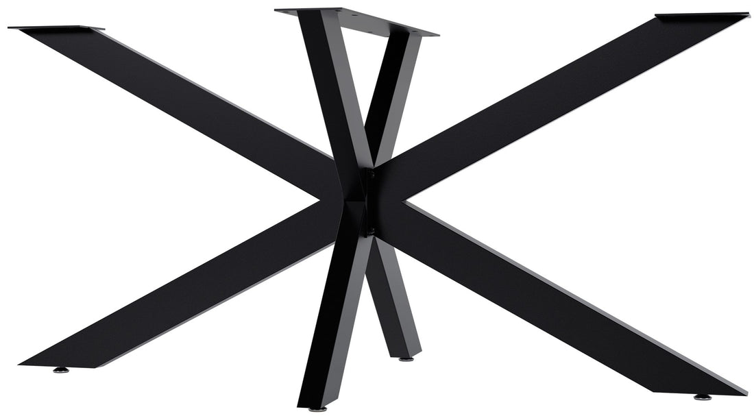 Industriële Stalen Tafelpoten - Tafelframe - Krassen Voorkomend Design Kleur zwart Maat