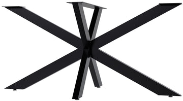 Industriële Stalen Tafelpoten - Tafelframe - Krassen Voorkomend Design Kleur zwart Maat