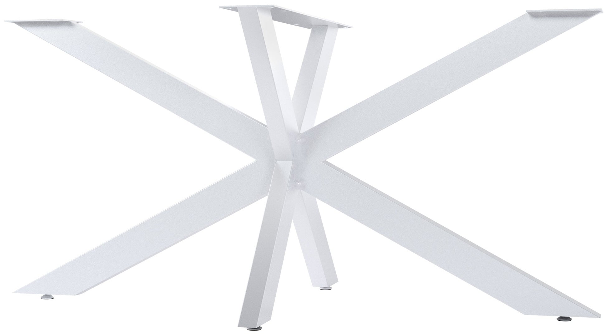 Industriële Stalen Tafelpoten - Tafelframe - Krassen Voorkomend Design Kleur wit Maat