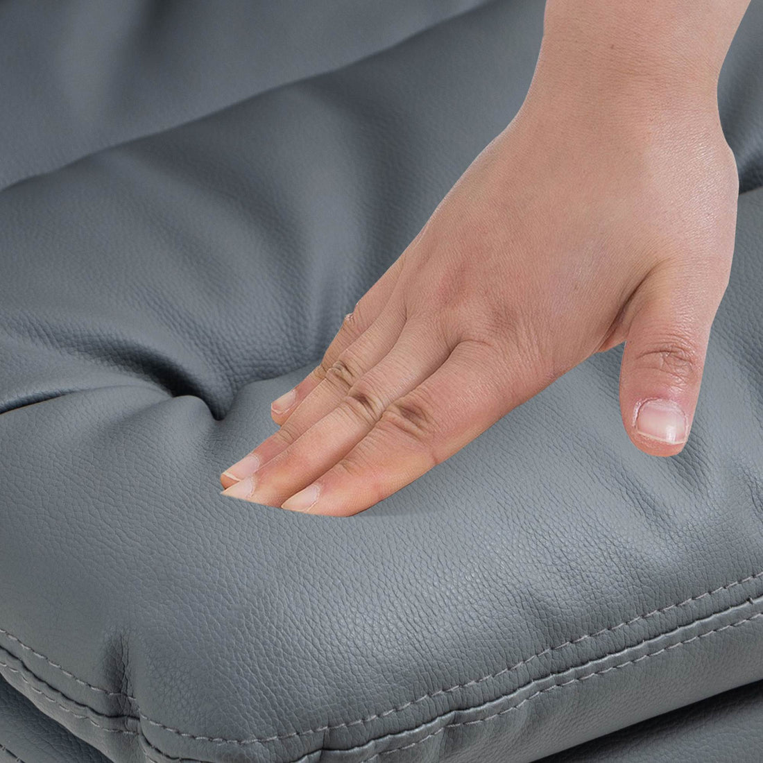 Set van 2 moderne barkrukken - Design Krukken - Hoog zitcomfort Kleur grijs