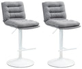 Set van 2 Stijlvolle Barstoelen - Krukken - Ultiem Zitcomfort Kleur grijs