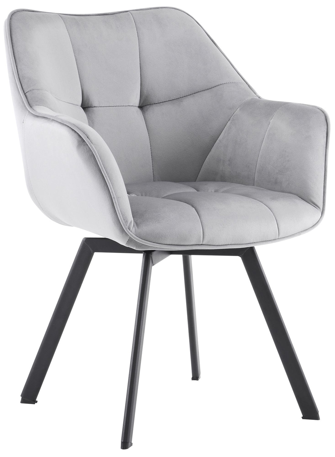 Draaibare Velvet Eettafelstoel - Luxe Stoel - Optimaal Comfort en Onderhoudsvriendelijk Kleur crème