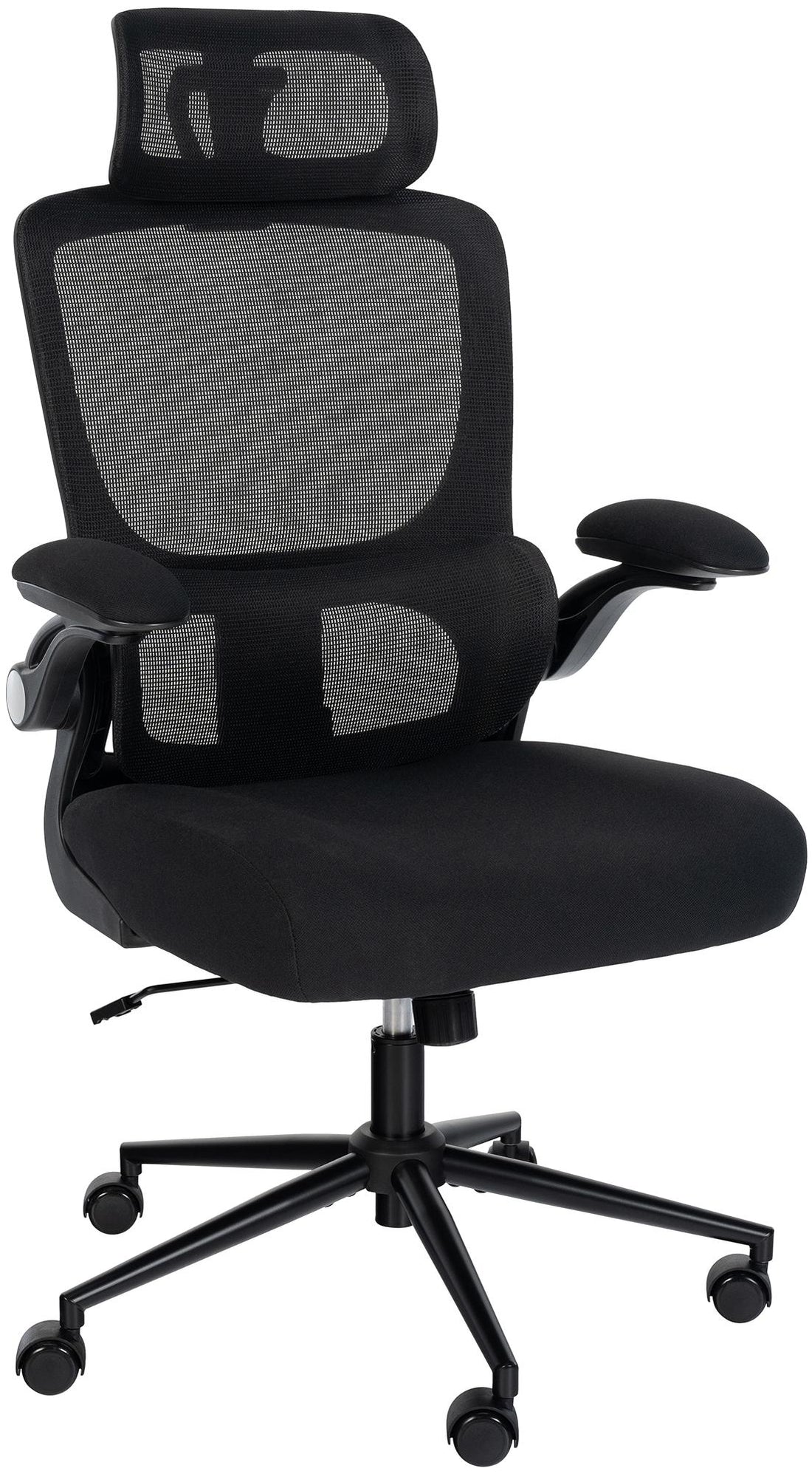 Ergonomische Bureaustoel - Draaistoel - Verstelbaar Comfort, Lendensteun inbegrepen Kleur zwart