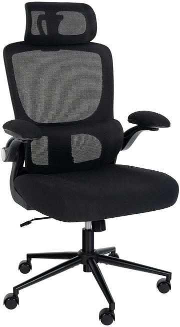 Ergonomische Bureaustoel - Draaistoel - Verstelbaar Comfort, Lendensteun inbegrepen Kleur zwart