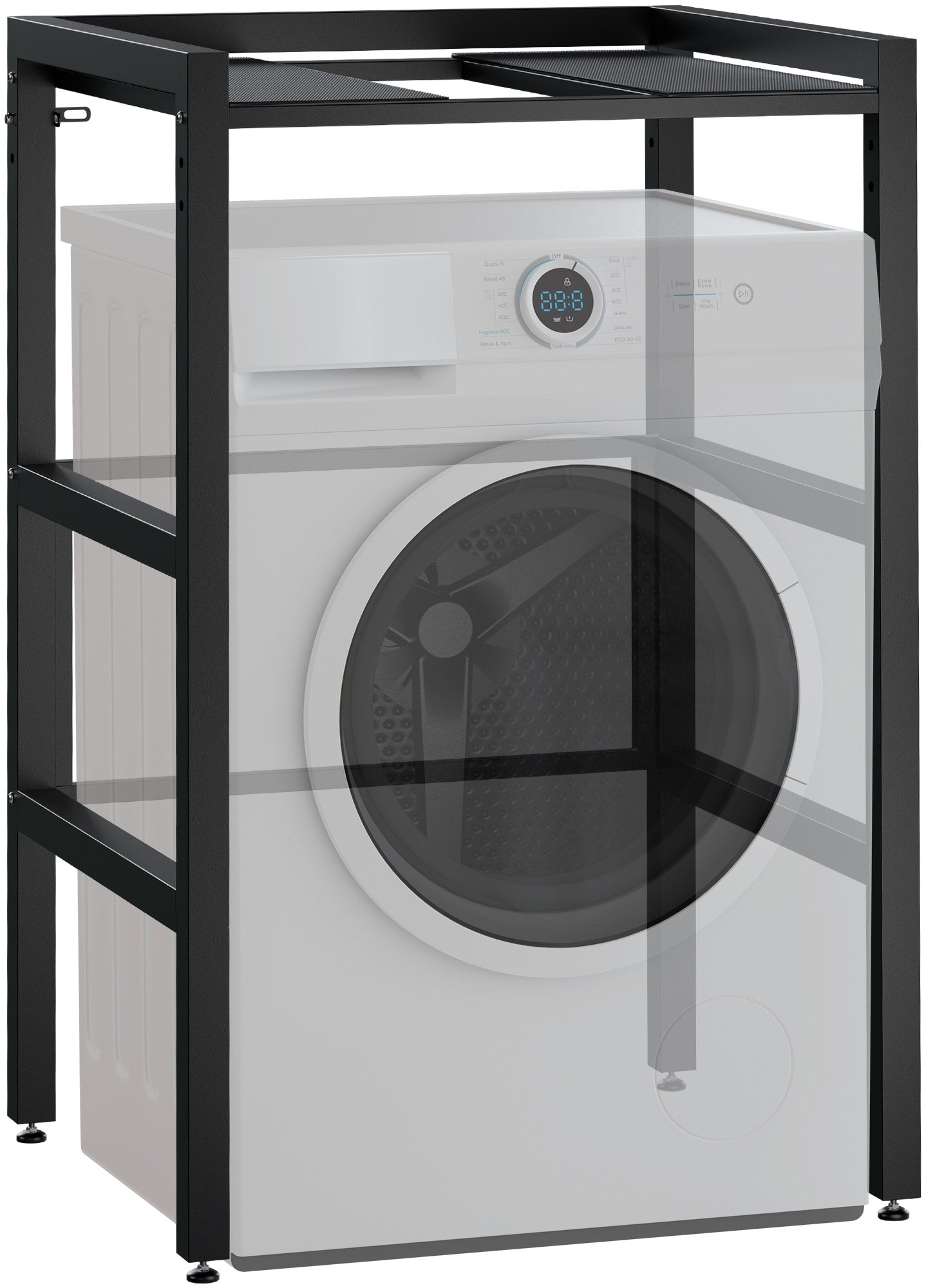 Opslagrek voor huishoudelijke apparaten - Huishoudelijke rek - Max. 300 kg draagkracht Kleur zwart