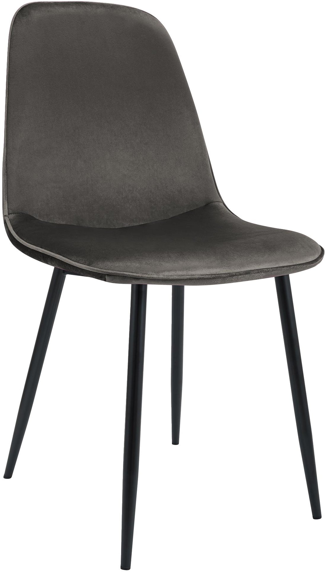 Eetkamerstoel met Hoog Zitcomfort - Dining Chair - Modern Design & Duurzaam Textiel Kleur antraciet