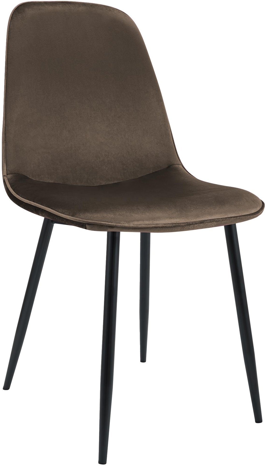 Eetkamerstoel Fluweel Bruin - Keukenstoel - Modern Design & Hoog Zitcomfort Kleur bruin