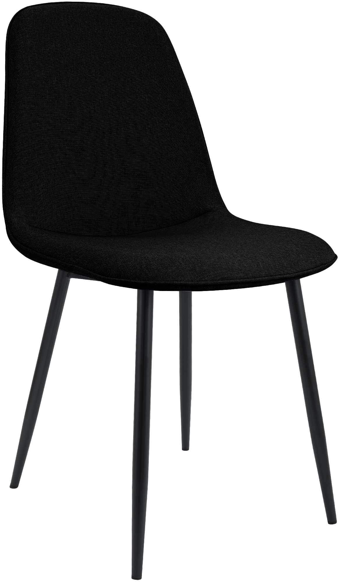 Eetkamerstoel - Dinerstoel - Hoog Zitcomfort, Zwart Metalen Frame Kleur zwart