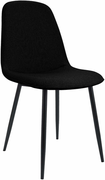 Eetkamerstoel - Dinerstoel - Hoog Zitcomfort, Zwart Metalen Frame Kleur zwart