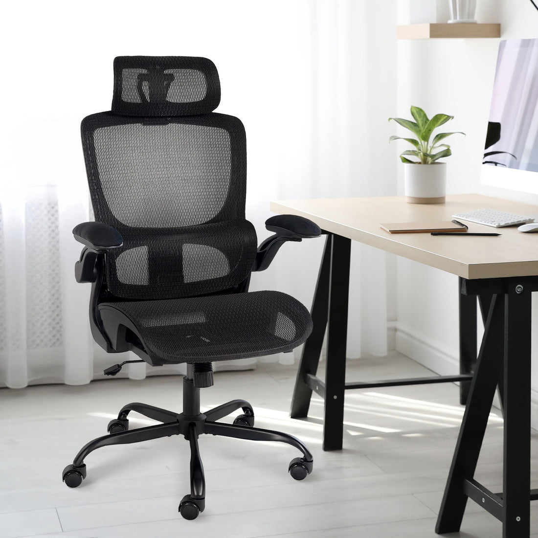 Ergonomische Bureaustoel - Draaistoel - Ultiem Comfort & Gezonde Zithouding Kleur zwart