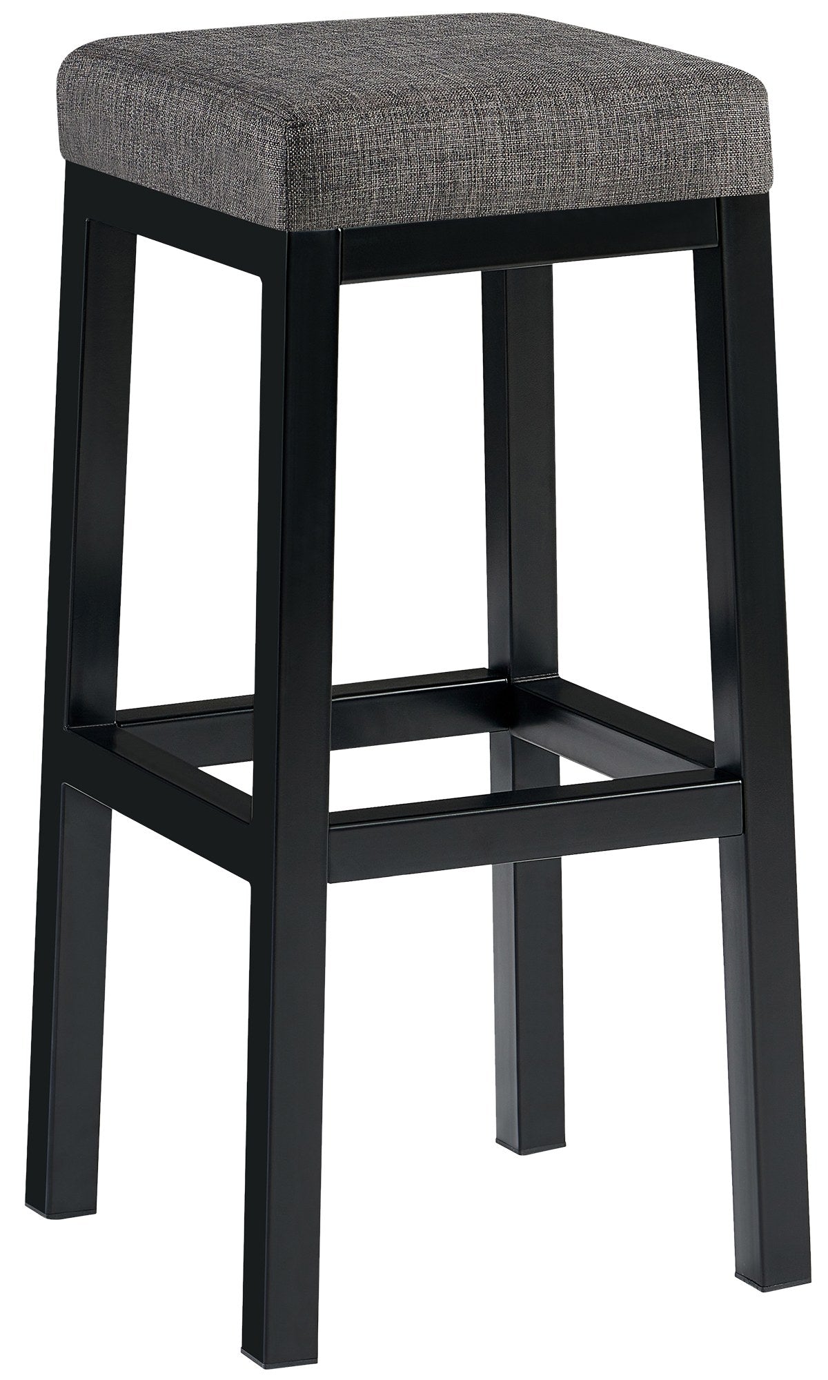 Barkruk met Metalen Frame - Hoge Kruk - Stabiel & Floor-Friendly Design Kleur grijs Materiaal Stof