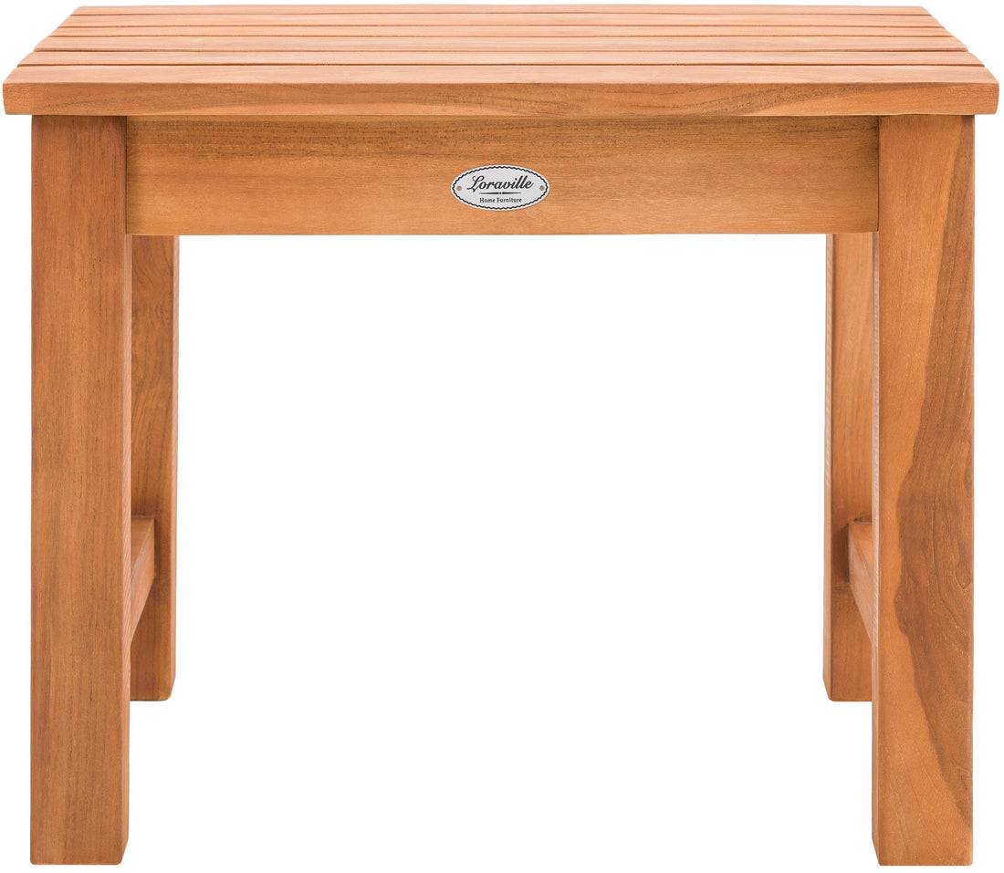 Houten Bijzettafel - Tafeltje - Weerbestendig Teakhout voor Buiten en Binnen Kleur teak
