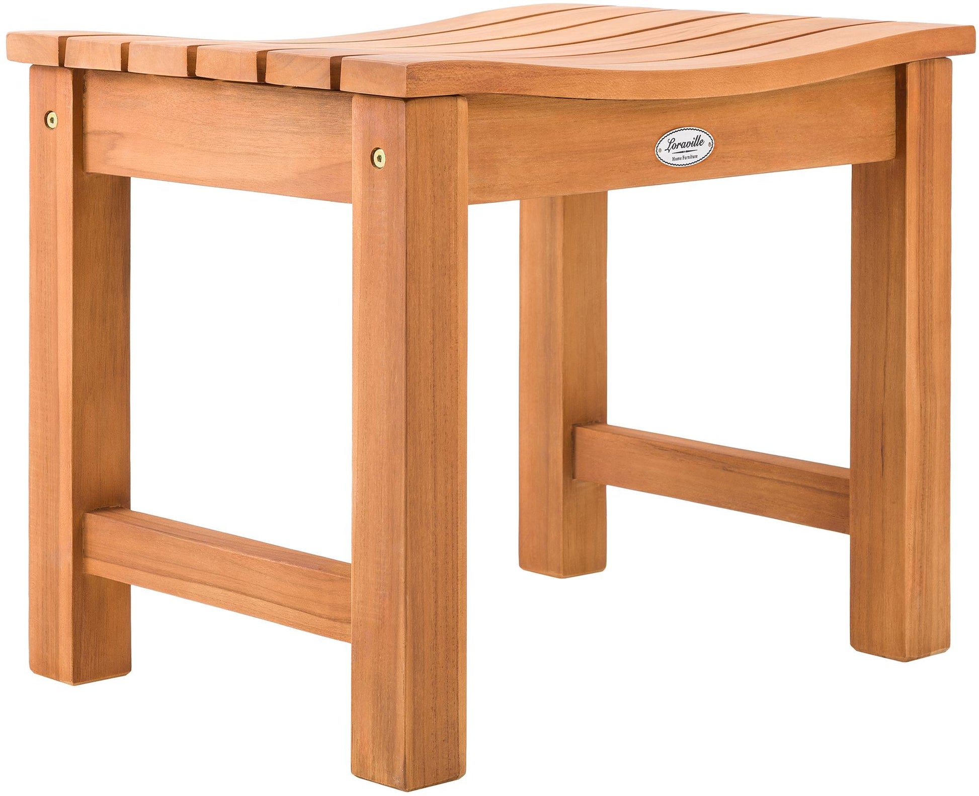 Massieve Teakhouten Kruk - Houten Voetenbankje - Weerbestendig & Duurzaam voor Elke Stijl Kleur teak