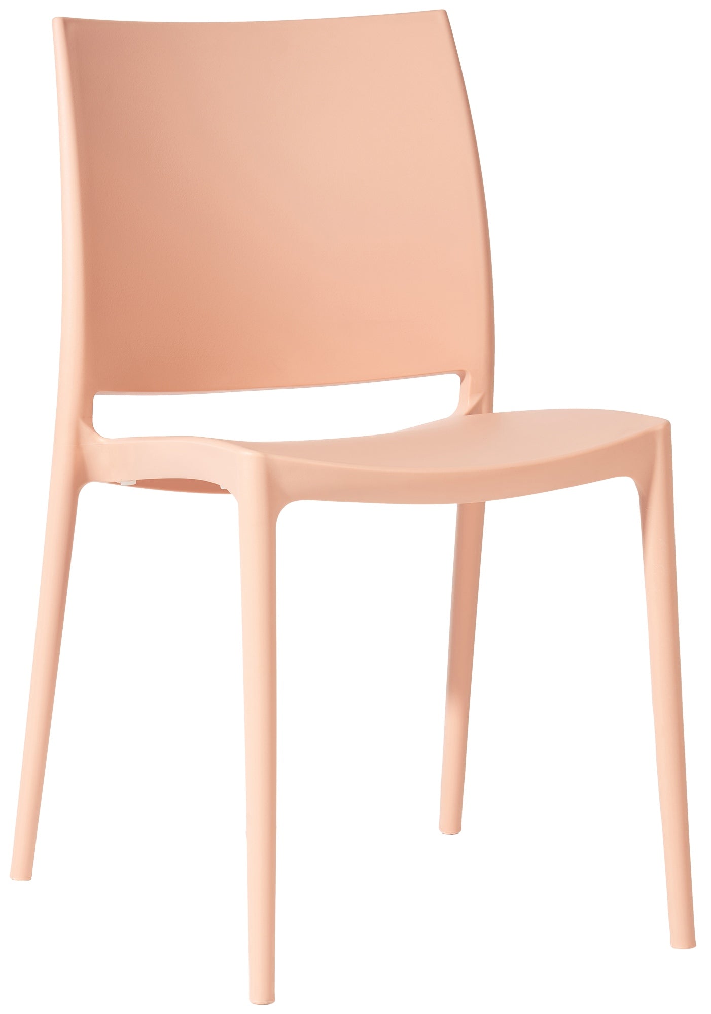 Tuinstoel - Buitenstoel - UV-bestendig Kunststof, Weerbestendige Comfortstoel Kleur perzik
