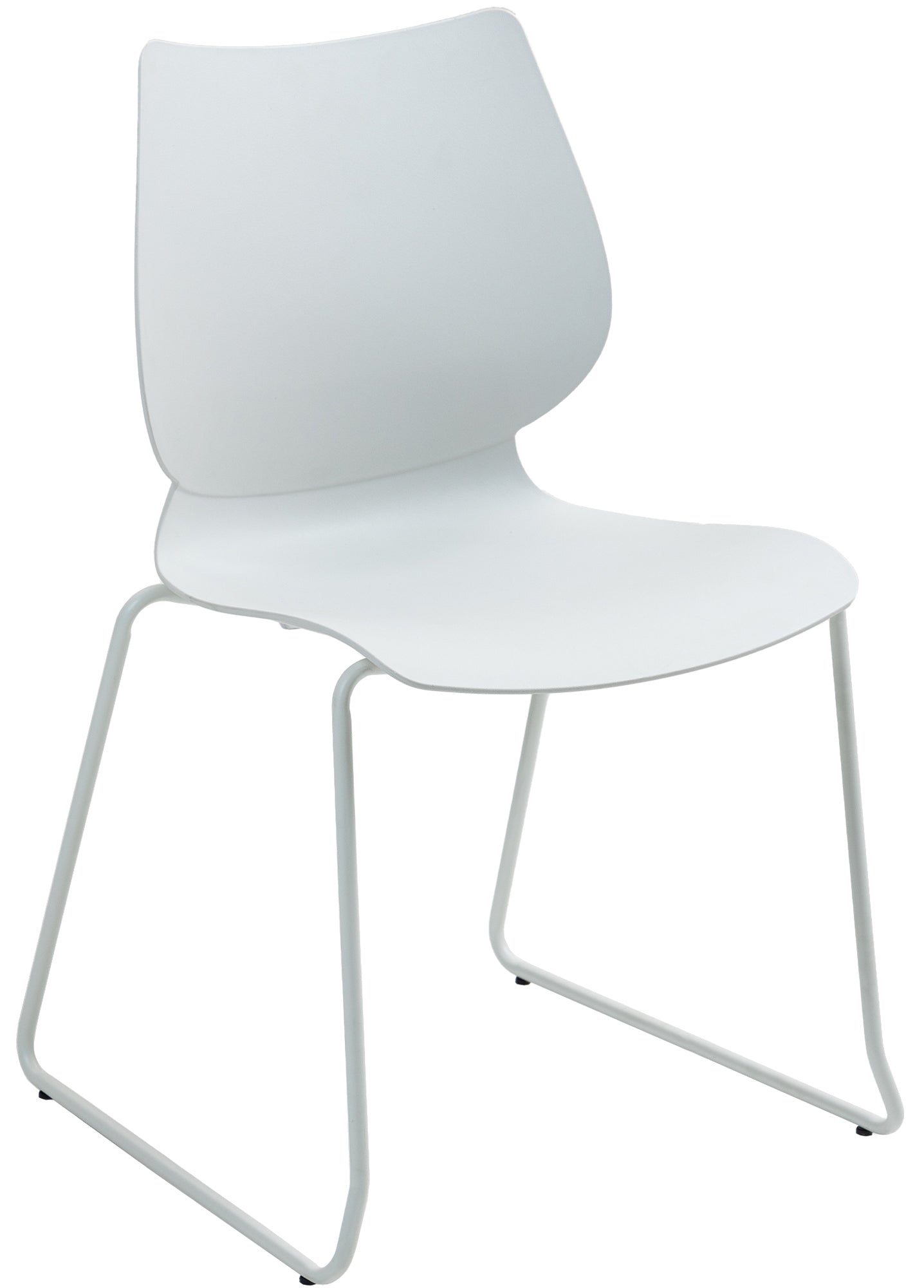 Moderne Stapelstoel - Multifunctionele Eetkamerstoel - Ruimtebesparing met Stapelbaar Design Kleur wit